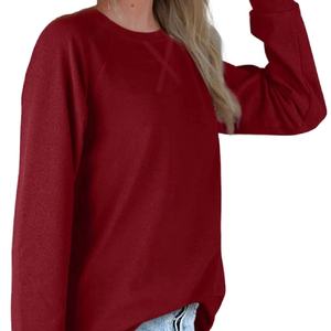 Sudadera con Capucha Oversize Casual para Mujer, Cuello Redondo, Estampada, 100% Algodón, para Deportes de Invierno, con Decoración de Insignia Frontal 2026 - Product Image 2