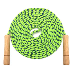 Cuerda de Saltar Doble Holandesa de 16 Pies para Niños - Mango de Madera - Cuerda de Saltar de Algodón Trenzado Ajustable para Ejercicio Físico - Product Image 1