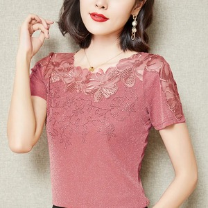 Camiseta informal de manga corta de algodón de ajuste relajado para mujer, suave, transpirable, sencilla, a la moda de verano, de color sólido, cómoda, para uso diario - Product Image 5
