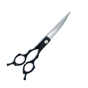 กรรไกรตัดขนสัตว์เลี้ยงแบบใบมีดโค้งมีคมด้ามจับสีดำกรรไกรตัดขนสัตว์เลี้ยงแบบสแตนเลส - Product Image 2