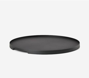 High Quality VISHAL HANDICRAFT <b>Black</b> Powder Coated Metal Iron <b>Tray</b> Custom Logo Custom Size OEM/ODM Latest Design Home <b>Serving</b> - Product Image 1