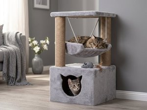 Torre de Juego y Descanso para Gatos con Diseño Divertido - Product Image 4