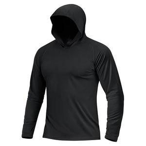 MOVATEXTILE Top Trending Sudaderas con capucha de manga larga para hombre Protección solar Sudadera con capucha atlética de secado rápido Ligero en precio al por mayor - Product Image 4