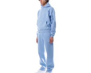 Nueva llegada 2025 100% chándales estampados de gran tamaño de algodón para hombres de talla grande gimnasio de invierno de peso pesado y trajes casuales para personalizar - Product Image 2