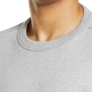 100% algodón, camiseta para hombres, ajuste holgado, estampado cuello redondo Camiseta de algodón de alta calidad Hombres Cuello redondo Camisetas ligeras OEM - Product Image 6