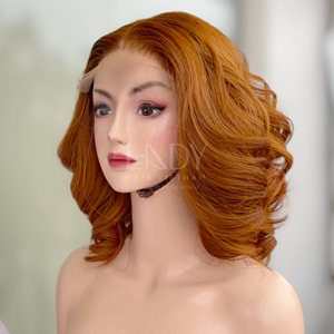 Perruque de cheveux humains vietnamiens courte couleur rebondissante - Product Image 1