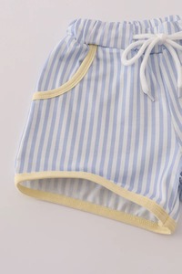 ชุดเซ็ตกางเกงขาสั้นปักลายแอปเปิ้ลสีฉูดฉาดสำหรับเด็กผู้ชายดีไซน์เสื้อผ้าสีสันสดใสสำหรับเด็กวัยหัดเดินและเด็ก - Product Image 2