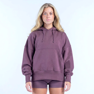 High Quality Custom Logo Women's Pullover Hoodie Oversized Comfortable Hoodie High Street Fleece Women's Hoodie - Product Image 4