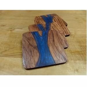 Sous-verres en bois naturel créatif pour tasses à thé antidérapantes Sous-verres ronds en bois pour boissons Tapis pour tasses Sous-verres ustensiles de cuisine Prix de gros - Product Image 3