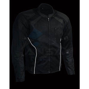 Veste de moto en maille blindée noire en gros pour hommes, respirante, protectrice, pour toutes les saisons - Product Image 3