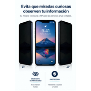 Screen <b>protector</b> for Samsung S6 Edge, privacy anti-spy, premium hydrogel, paper-like / not <b>glass</b> - Product Image 4