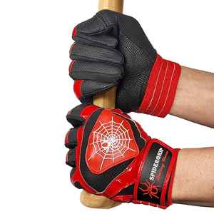Guantes de bateo de béisbol de cuero personalizados Pro Grip, ligero y duradero para hombres, mujeres, tallas para jóvenes - Product Image 3