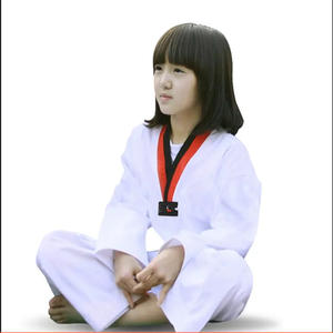 Fábrica de artes marciales de alta calidad niños estudiantes taekwondo uniforme para entrenamiento personalizar logotipo al por mayor - Product Image 5