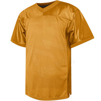 Camiseta de fútbol juvenil en blanco personalizada al por mayor camiseta de fútbol americano Camiseta deportiva en blanco camiseta de práctica de fútbol para niños