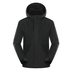 เสื้อแจ็คเก็ตกันฝนแบบมีฮู้ดสำหรับผู้ชาย คุณภาพสูง กันน้ำ กันลม เหมาะสำหรับฤดูหนาว บุด้วยผ้าแบบควิลท์ สำหรับกิจกรรมกลางแจ้งและแคมป์ปิ้ง - Product Image 5