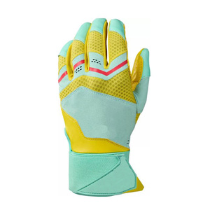 OEM hizmeti özel Logo ayarlanabilir fiyat beyzbol vuruş eldiveni Premium kalite erkekler Polyester/pamuk nefes kanca döngü - Product Image 6