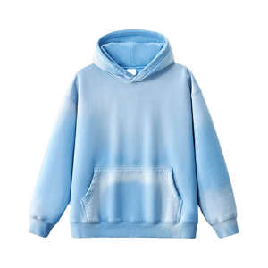 Vente en gros de pull à capuche en coton épais pour hommes sweat à capuche surdimensionné imprimé personnalisé sweat à capuche délavé au soleil de haute qualité - Product Image 5