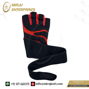 Protección de muñeca Guantes de entrenamiento de etiqueta privada Hombres al por mayor con muñequeras integradas para guantes de levantamiento de pesas mejorados para hombres - Product Image 4