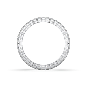 E-F แพลตทินั่ม/ชุดง่ามเพชรโมอิส1.00กะรัตรูปเจ้าหญิงเพชรโมอิสคุณภาพ VSS-VS สำหรับผู้หญิง - Product Image 3