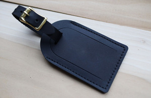 Genuine Leather <b>Luggage</b> <b>Tags</b> With Business Card ID <b>Tags</b> Leather Suitcase <b>Tags</b> Travel LLT-0007F - Product Image 4