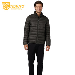 Chaqueta acolchada de satén personalizada para hombre, Abrigo acolchado de burbujas de invierno de diseñador, impermeable con cierre de cremallera, longitud corta, ropa para exteriores - Product Image 6