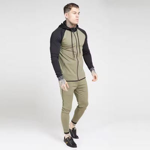 Ensemble survêtement personnalisé pour homme 2026, 100% coton, molleton uni, avec broderie, sweat-shirt à capuche, pantalon de survêtement évasé et empilé pour l'hiver - Product Image 2