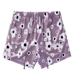 Pantalones Cortos Deportivos de Baloncesto para Hombre, Sublimados Personalizados, de Malla, de Alta Calidad, Impermeables, de Secado Rápido, Transpirables, de Doble Capa, con Estampado Floral, Estilo Urbano - Product Image 6