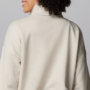 เสื้อสเวตเชิ้ตคอตั้งสไตล์สตรีทแวร์ ขอบเสื้อแบบริบ พร้อมโลโก้สั่งทำพิเศษ ผ้าคอตตอน/โพลีเอสเตอร์คุณภาพพรีเมียม สำหรับใส่ในฤดูหนาว สีพื้น - Product Image 5