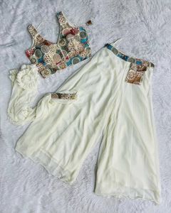 LANZAMIENTO NUEVA COLECCION DE GAMA PESADA EN PALAZZO SHARARA CON BLUSA - Product Image 1