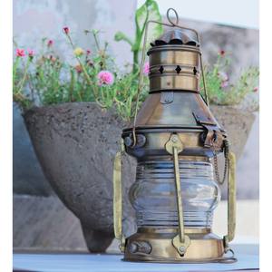 Article fait à la main pour la décoration de la maison Lanterne de luxe classique et élégante en métal doré Lanterne à bougie en verre très demandée - Product Image 5