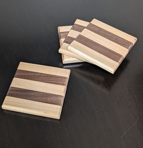 Juego de posavasos de resina de nueva producción SCI con posavasos de resina de madera epoxi redondo cuadrado decorativo con efecto océano - Product Image 3
