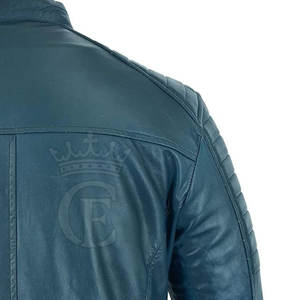 Chaqueta de cuero con logotipo personalizado, precio al por mayor, chaqueta de invierno para hombre, chaqueta de cuero de manga larga transpirable - Product Image 6