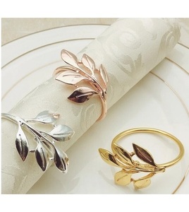 New Arrival Metal Round <b>Napkin</b> Ring for Wedding Event Dinner Party Tabletop Decoration Gold/<b>Silver</b> <b>Napkin</b> Holder - Product Image 5