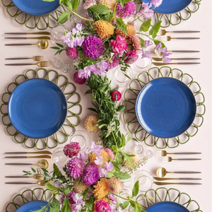 Gran oferta, placa de cargador de ratán Natural, bandeja de tejido de bambú hecha a mano, artesanías de mimbre de boda inspiradas en Vietnam, venta al por mayor Floral - Product Image 6