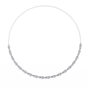 Hermoso Collar de Oro de 18K para Mujer con Diamantes Cultivados en Laboratorio - Product Image 3