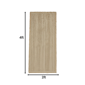 Tapis à tissage plat en jute naturel fait à la main Durable écologique lavable réversible anti-bactéries pile moyenne pour les salles à manger de vie - Product Image 6