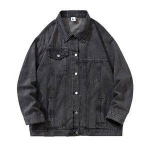 Veste en jean vintage sur mesure OEM, manteaux lavés personnalisés, vêtements de rue décontractés, vestes pour hommes, col montant, vestes en jean respirantes - Product Image 3