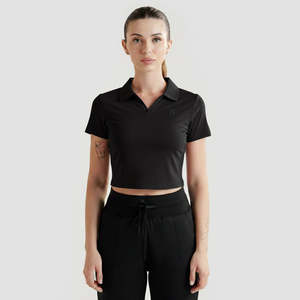 T-shirt court à col noir Black Motion - Product Image 1