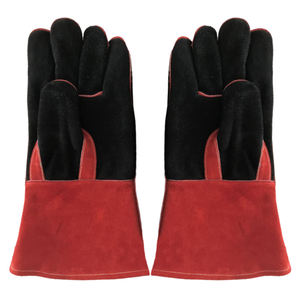 Best Quality Sporty Leather Welding Gloves Double Palm Hand Protection Anti-Static Tear-Resistant Breathable 100% Soft Leather - Product Image 5