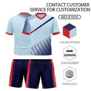 Venta al por mayor de calidad superior Fabricación de fábrica Ropa deportiva Uniforme de fútbol de color personalizado Uniforme de fútbol de alta calidad para adultos Unisex - Product Image 3