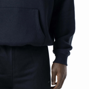 Pull surdimensionné en relief sur mesure Sweat à capuche bicolore avec logo brodé au dos pour unisexe - Product Image 4