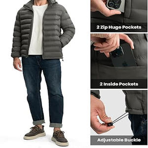 Chaquetas para hombre 2025 moda de invierno elegante diseño personalizado con capucha Puffer Bubble Coat chaqueta para hombre subido por Dress Sports - Product Image 3