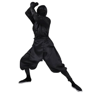 Uniforme Ninja Unisex hecho a medida de alta calidad para Artes Marciales Kung Fu con logotipo personalizado 100% algodón de secado rápido y transpirable 14oz - Product Image 3