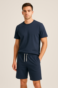 Ensemble de vêtements de sport pour hommes d'été, tenue de sport décontractée, t-shirt et short assortis, vendeur en gros de vêtements au Bangladesh - Product Image 3
