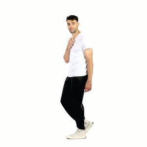 Ropa de calle bordada personalizada para hombre, pantalones de chándal apilados con estampado de felpa francesa en 3D, pantalones de chándal acampanados de lana de calle alta - Product Image 3