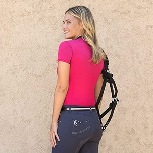 Premium Quality <b>Oversized</b> Stylish <b>Red</b> Color Short Sleeve Horse Racing <b>Shirts</b> Private Label Technical Summer Equestrian Top - Product Image 4