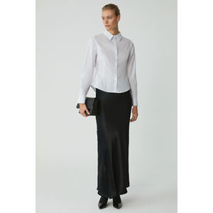 ETHIQUET Modest Evangeline Women's <b>Slim</b> <b>Fit</b> <b>Slim</b> Cut Lycra Pocketless Long Sleeve Poplin <b>Shirt</b> - Product Image 2