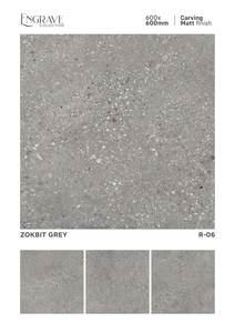 กระเบื้องปูพื้นพอร์ซเลนโอนิกซ์สีขาวเคลือบหิมะขนาด600x600มม. สำหรับตกแต่งภายในห้องนั่งเล่นและห้องโถง - Product Image 4