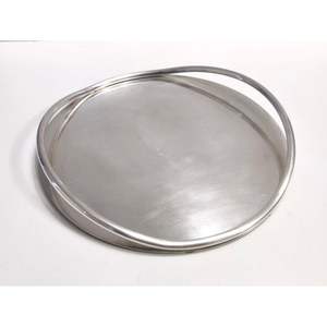 2025 nouvelle vente chaude plateau décoratif rond en acier inoxydable Durable ménage Double couche plateau - Product Image 4
