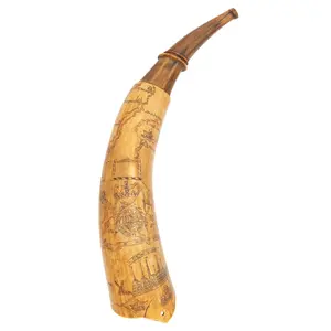 Cow Drinking Horn with Horn Stand Supplier in Bulk from 1/6 Low price cow horn natural color and drinking